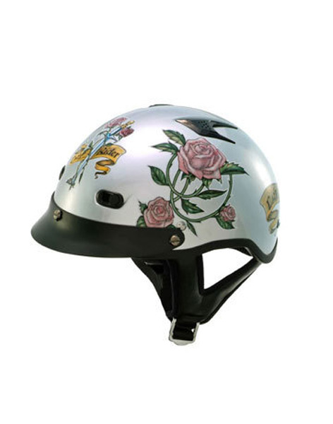 200SR - Silver Rose Helmet